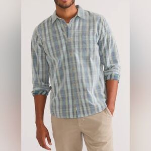 Marine Layer Lightweight Plaid Corduroy Shirt NWOT